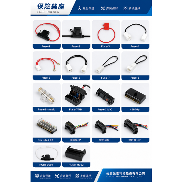 保險絲線與保險絲座｜電路保護應用｜細節圖 3
